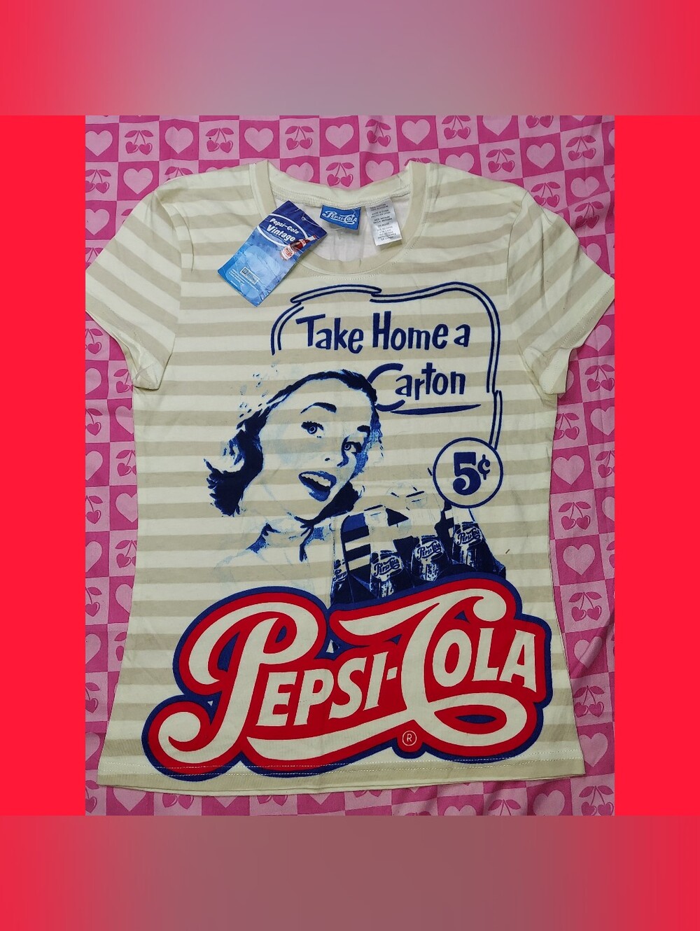 New PepsiCo Pepsi-Cola "Take Home a Carton" T Shirt 